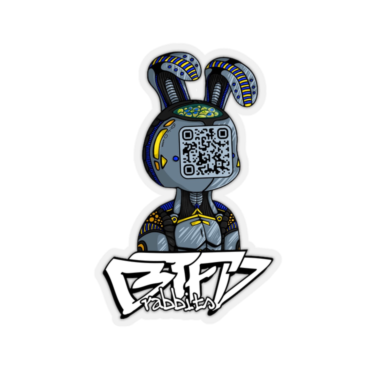 BTFD ROBO CRO Kiss-Cut Stickers