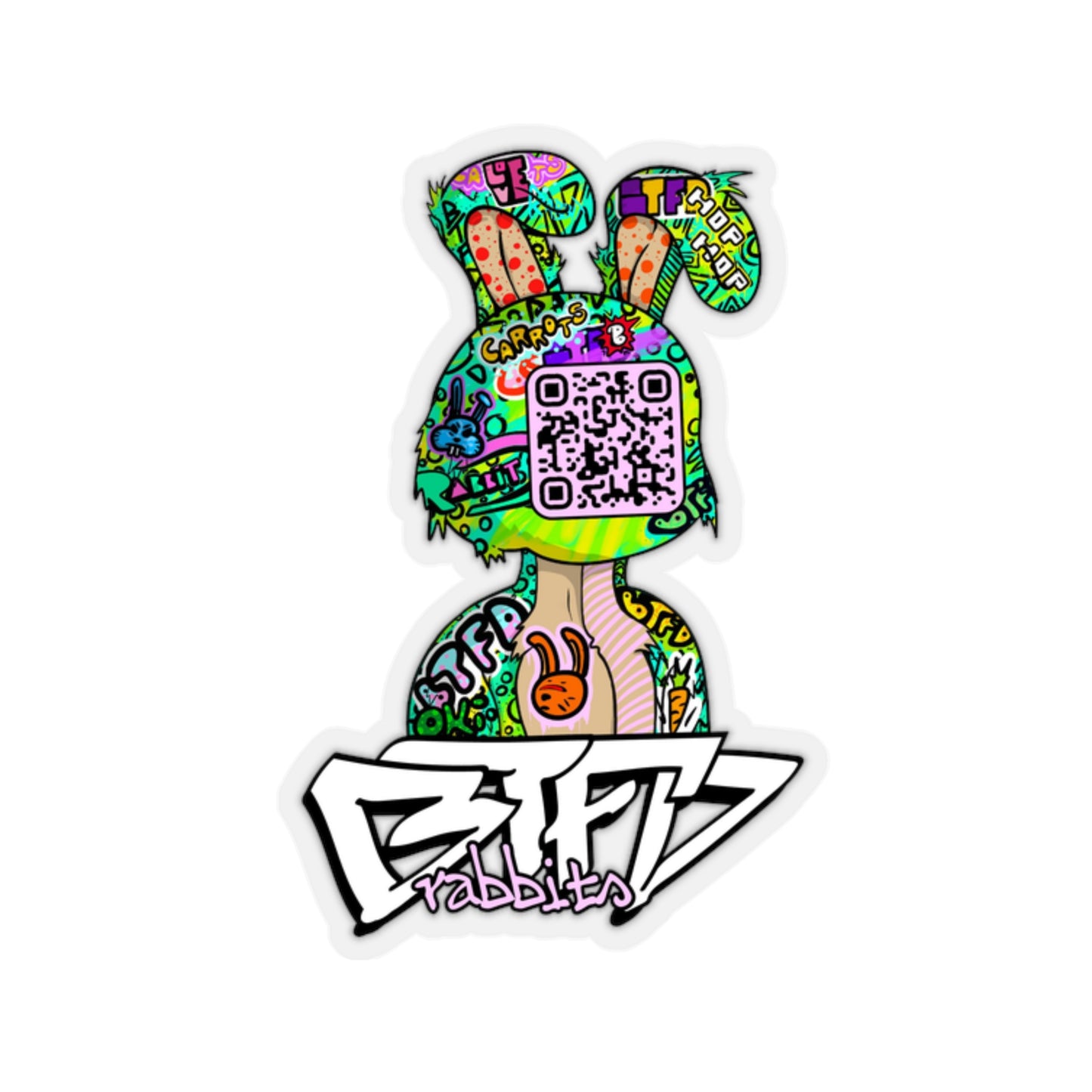 BTFD STICKER BOMB CRO Kiss-Cut Stickers