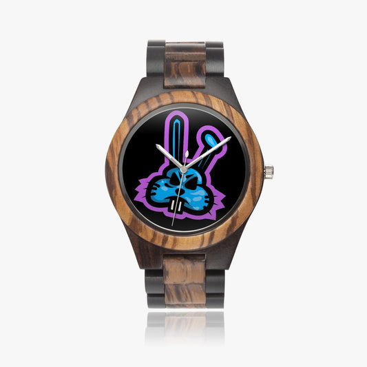 207. Rabbit Indian Ebony Wooden Watch