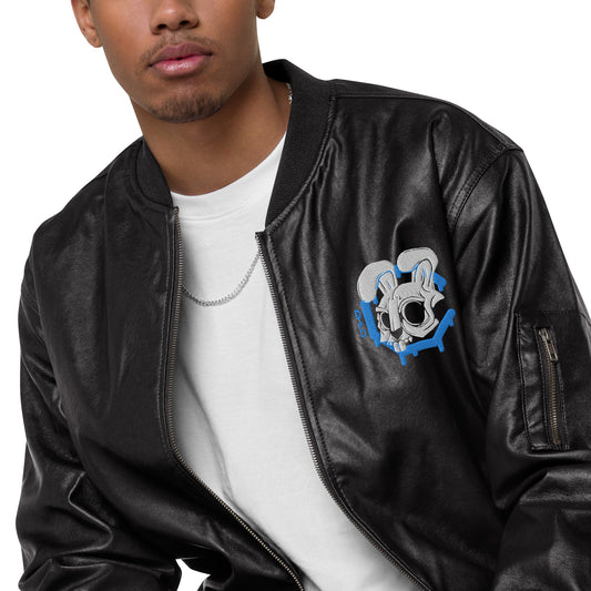 Leather CRO Bomber Jacket